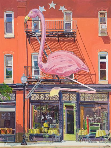 Cafe Hon Hampden Plein Air Painting Urban Landscape Baltimore City