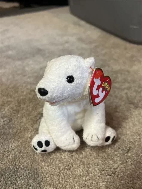 Ty Beanie Baby Aurora The Polar Bear 65 Inch Mwmts Stuffed