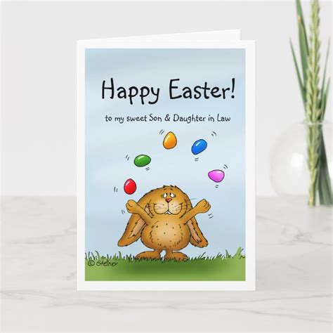 Happy Easter To My Son And Daughter In Law Holiday Card Zazzle