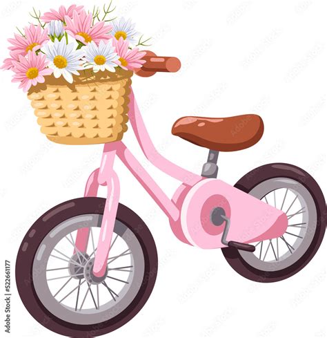 bicycle cute clipart Stock Illustration | Adobe Stock