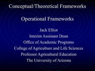 The Conceptual Frameworks For Beginner Researcher PPT