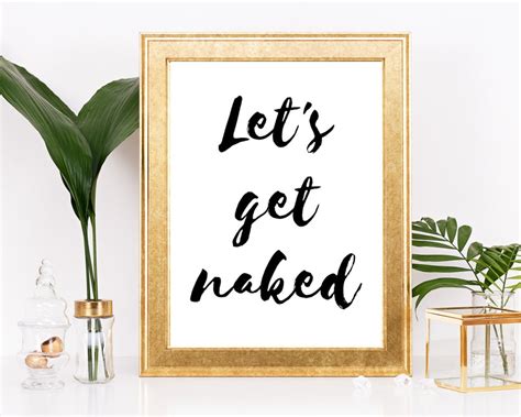 Let S Get Naked Printable Bathroom Sign Restroom Poster Etsy Israel