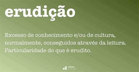 O Que Significa Erudição