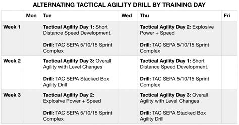 Agility Training Exercises