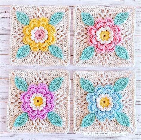 Pin By Rossanna Navarro On Grannys Crochet Flower Granny Square