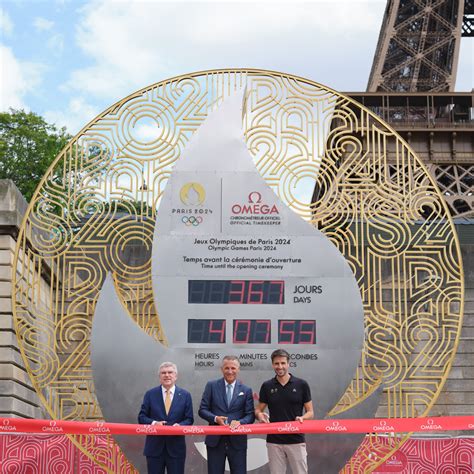 Paris 2024 : OMEGA installe un compte à rebours avant le début des Jeux