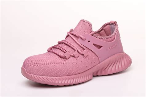 Women Pink Color Work Safety Shoes with Comfortable Outsole - China ...