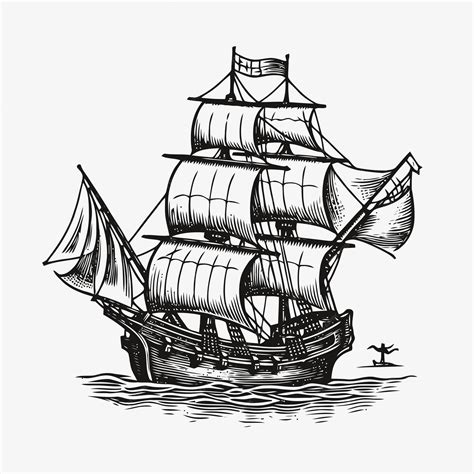 sailboat drawing 4