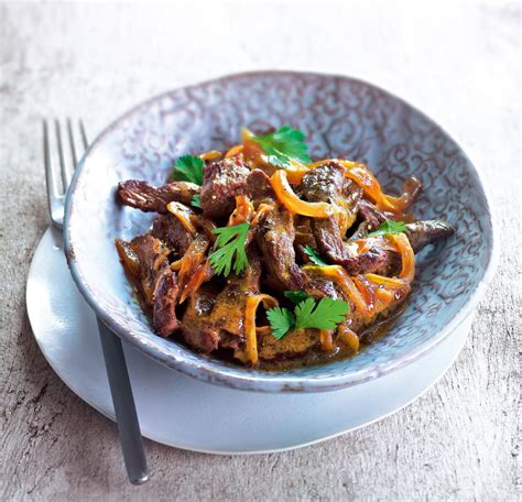 Recette sauté de boeuf aux oignons Marie Claire