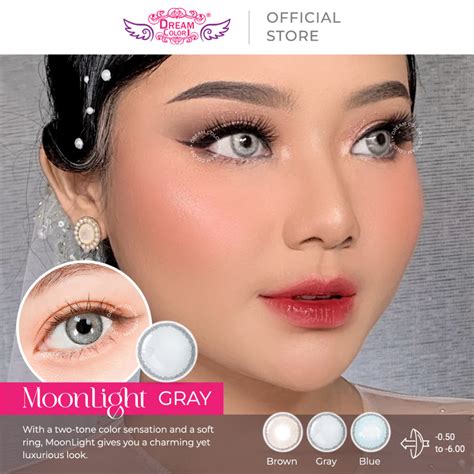 Jual Dream Color I Softlens Moonlight Series Blue Brown Gray Plano