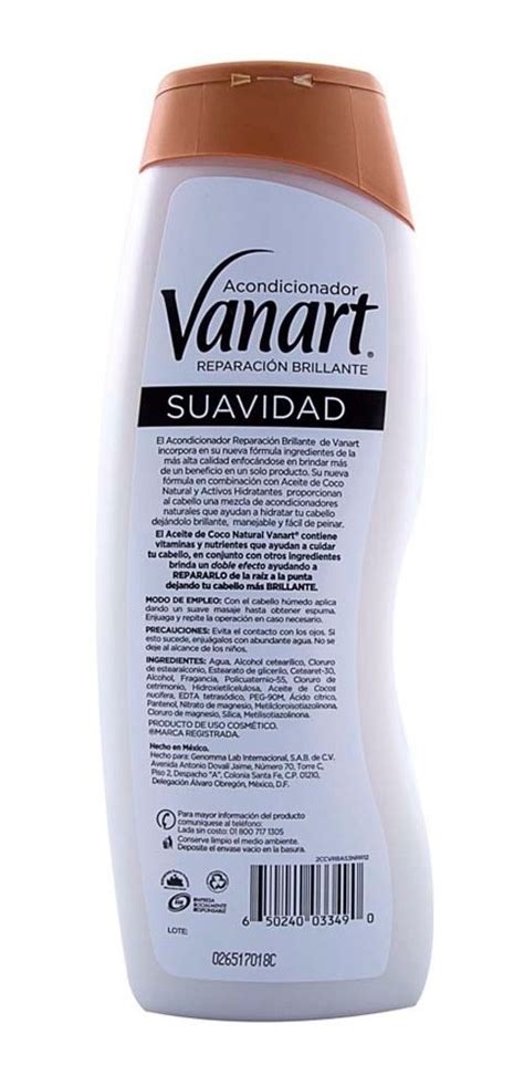 Acondicionador Vanart Reparaci N Suavidad Ml Genomma Lab