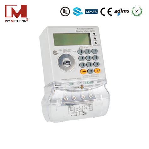 Single Phase Keypad Sts Prepaid Smart Electric Energy Meter Rs