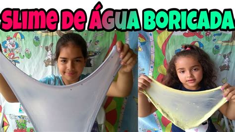 Slime Com água Boricada - RETOEDU
