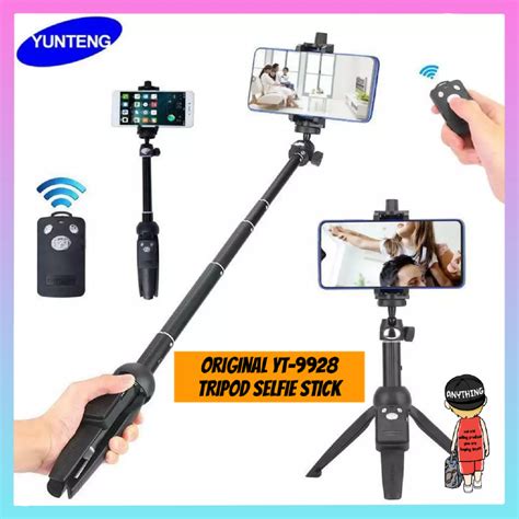 Original Yunteng Yt Tripod Monopod Selfie Stick Bluetooth Remote