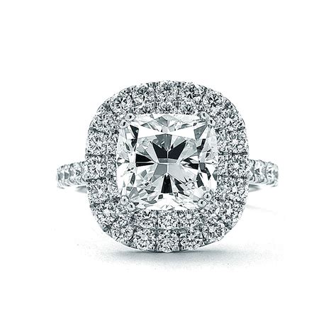 1.45 CTTW Round Diamond Setting with Double Halo Setting in White Gold ...