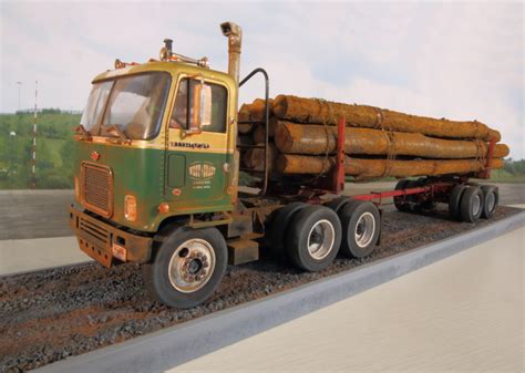 Chevy Titan Daycab Logging Trailer Model Trucks Big Rigs And