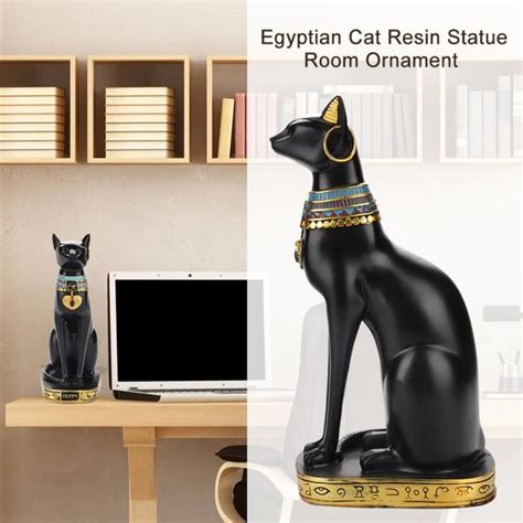 Dioche Ornement De Statue De Chat Chat Gyptien R Sine Statue Figurine