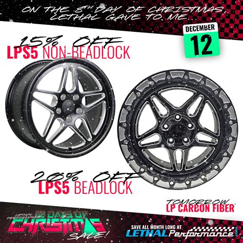 Days Of Christmas At Lethal Performance Today Lps Drag Wheels