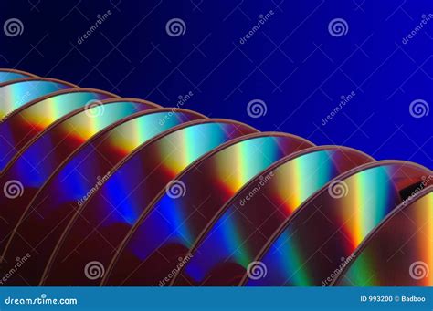 Dvds In A Row Stock Photo Image Of Blue Entertainment 993200