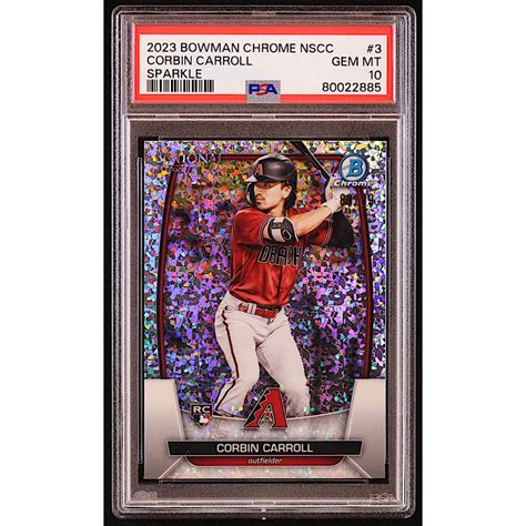 Corbin Carroll Bowman Chrome National Convention Sparkle