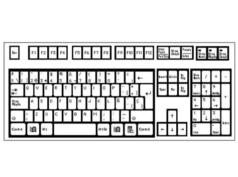 Dibujos De Teclado 3 Para Colorear Para Colorear Pintar E Imprimir