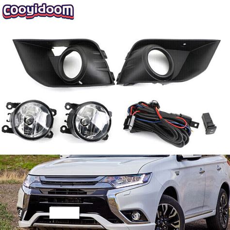 Front Fog Lamp Kit Lamp Cover For Mitsubishi Outlander