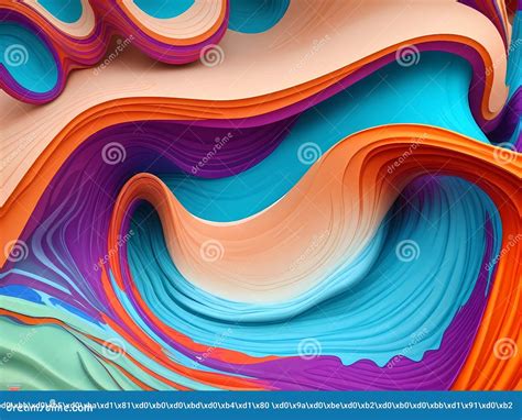 Abstract Liquid Watercolor Waves Background For Art Design Stock Illustration Illustration Of