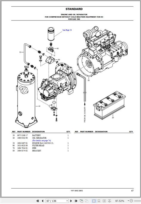 Atlas Copco Compressors Xas 186 Parts Manual