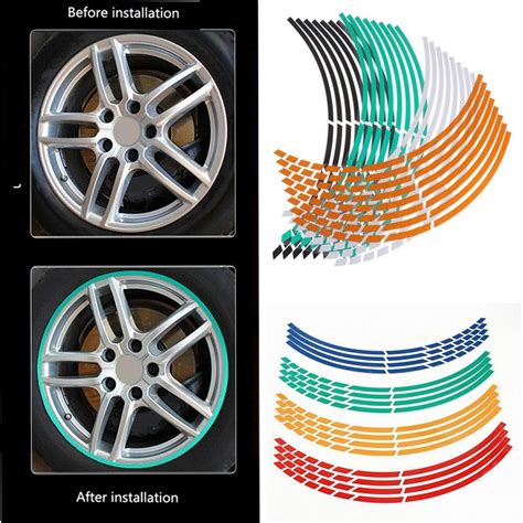 Wheel Decoration Personality Tire Strips Wheel Sticker Motorbike Decals