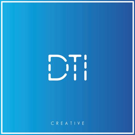 Premium Vector Dti Premium Vector Latter Logo Design Creative Logo