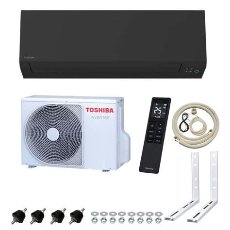 Pachet Aer Conditionat Toshiba Edge Black Inverter 12000 Btu Kit