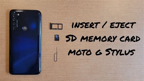 How To Insert And Eject An Sd Memory Card On Motorola Moto G Youtube