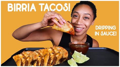 Highly Requested Wet Birria Tacos Mukbang Crunchy And Wet Youtube