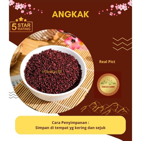 Jual ANGKAK PREMIUM BERAS MERAH ASLI RED YEAST RICE 1 KG 1000