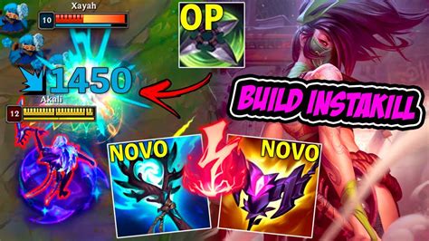 QUEBRADO AKALI A NOVA BUILD DE INSTAKILL NO PBE É OP LEAGUE OF