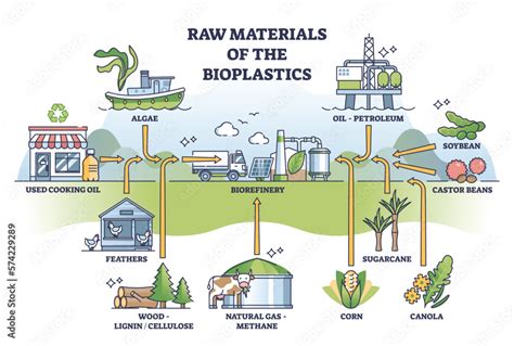 Raw materials of bioplastics as natural and ecological source outline ...