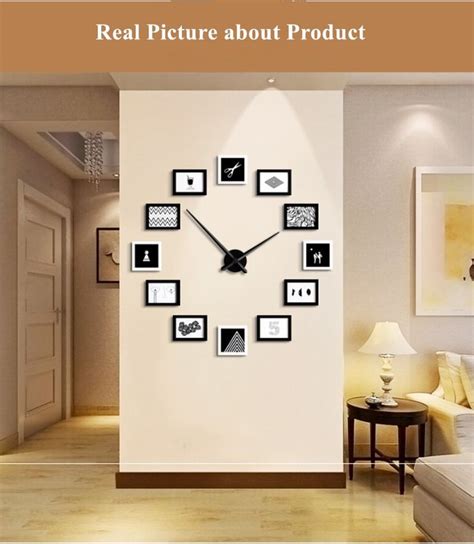 Silent Quartz Wall Clock For Living Room Decoration New Creative Nordic ...