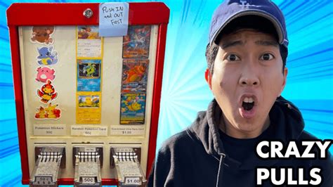 Best Pokemon Cards Vending Machine Tiktok Ever Youtube