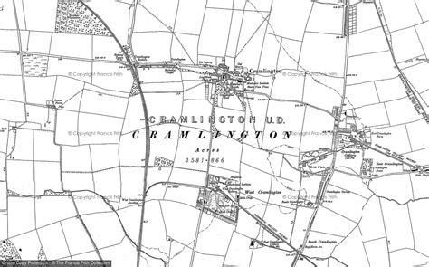 Historic Ordnance Survey Map of Cramlington, 1895 - 1896