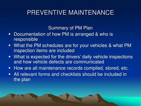 Ppt Preventive Maintenance Powerpoint Presentation Free Download Id3210488