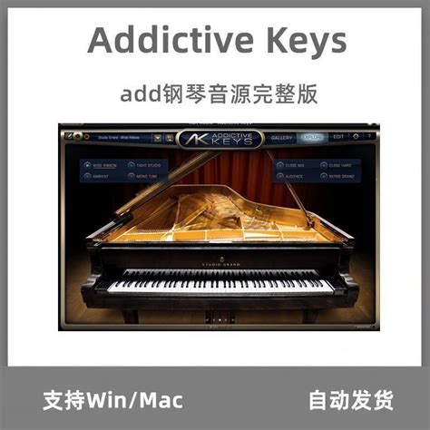 【音源插件素材類】addictive Keys Add 鋼琴音源完整版 Winmac素材 蝦皮購物