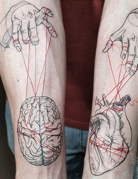 Brain And Heart Tattoo Meaning