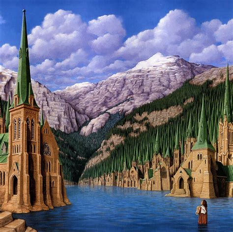 Mind Twisting Optical Illusion Paintings By Rob Gonsalves 30 Pics