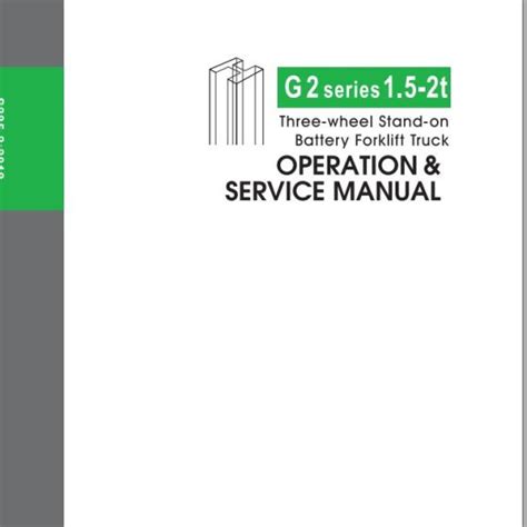 Heli Forklift Truck G Series 6 7t Operation Parts Service Manual ZH EN