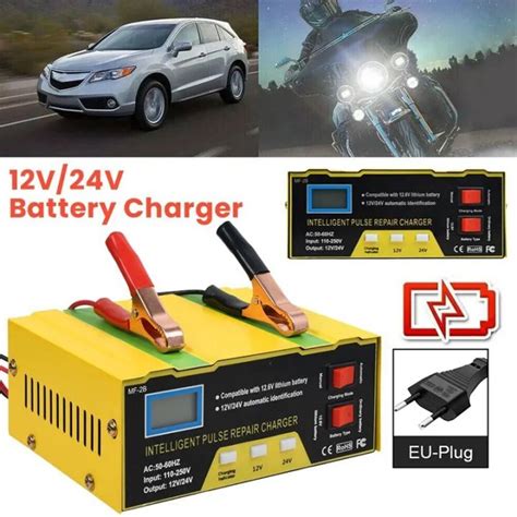 Charger Aki Mobil Motor Portable Automatic Smart Intelligent Chip 12v 24v 6 105a 180w Otomatis