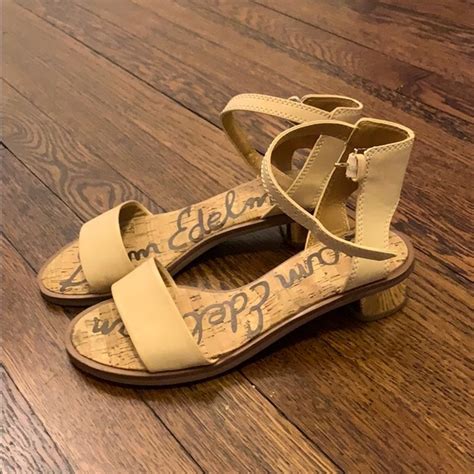 Sam Edelman Shoes New Sam Edelman Block Heel Nude Sandals Sz 6