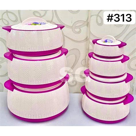 7 Pcs Of Nayasa Finesta Knits Deluxe Insulated Casserole Hot Pot