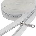 Amazon Yahoga Silver Metallic Nylon Coil Zippers By The Yard