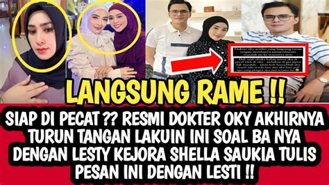 SIAP DI PECAT RESMI DOKTER OKY TURUN TANGAN LAKUIN INI SOAL BA NYA