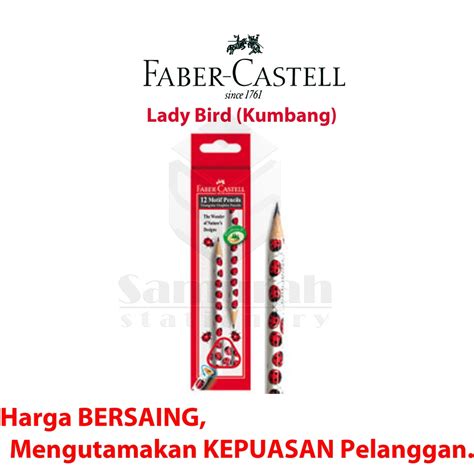 Jual Pensil Kayu Faber Castell 2B Motif Triangular Faber Castell